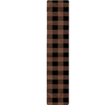 Brown And Black Buffalo Check Print Table Runner