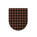Brown And Black Buffalo Check Print Toilet Lid Cover