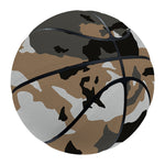 Brown And Black Camouflage Print Basketball
