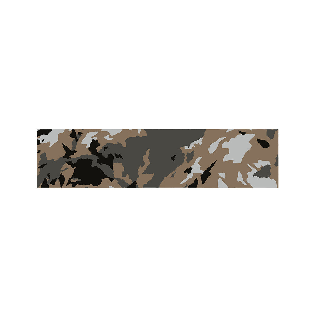 Brown And Black Camouflage Print Bed Runner