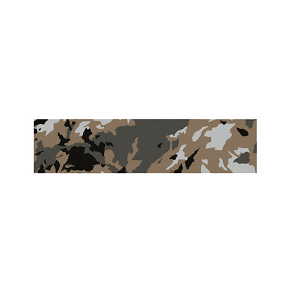 Brown And Black Camouflage Print Bed Runner