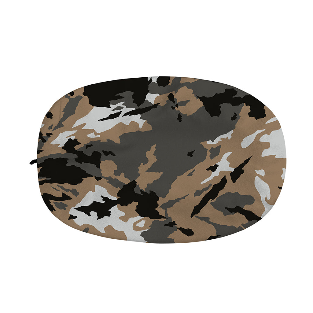 Brown And Black Camouflage Print Car Side Mirror Covers