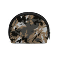 Brown And Black Camouflage Print Coin Purse