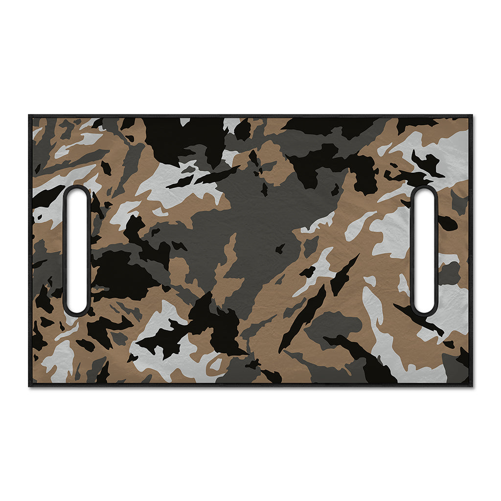 Brown And Black Camouflage Print Golf Cart Seat Cover