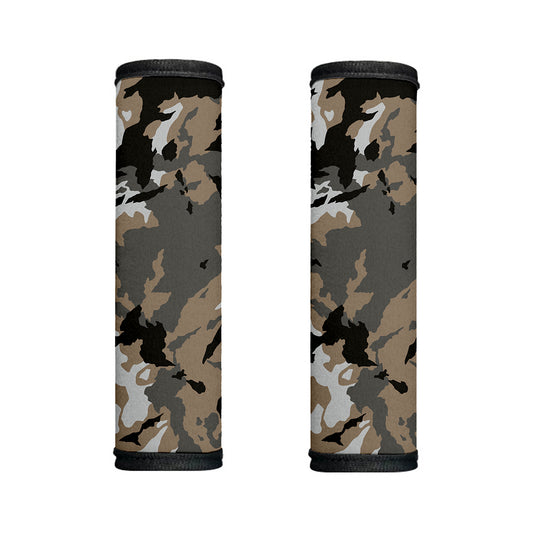 Brown And Black Camouflage Print Handle Covers