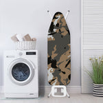 Brown And Black Camouflage Print Ironing Board Cover