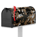 Brown And Black Camouflage Print Mailbox Cover