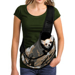 Brown And Black Camouflage Print Pet Sling Carrier