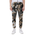Brown And Black Camouflage Print Joggers