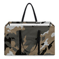 Brown And Black Camouflage Print Utility Tote Bag