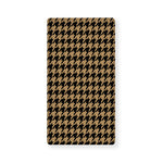 Brown And Black Houndstooth Print Baby Crib Sheet