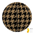 Brown And Black Houndstooth Print Basketball