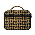Brown And Black Houndstooth Print Briefcase Bible Bag
