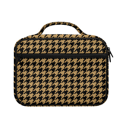 Brown And Black Houndstooth Print Briefcase Bible Bag