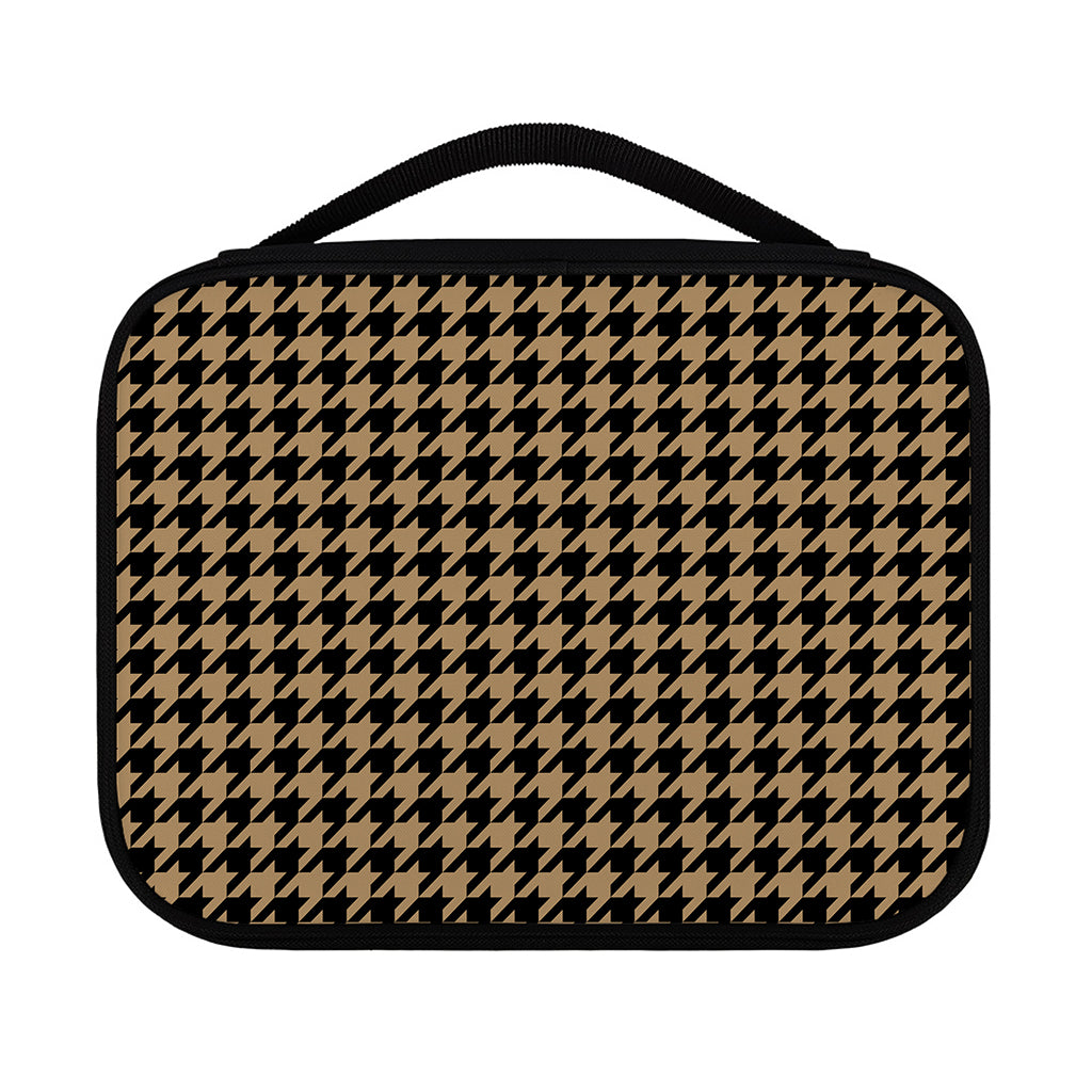 Brown And Black Houndstooth Print Classic Bible Case