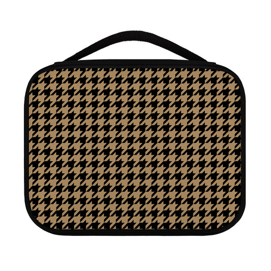 Brown And Black Houndstooth Print Classic Bible Case