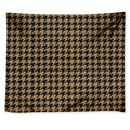 Brown And Black Houndstooth Print Tapestry