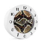 Brown And Black Snakeskin Print Alarm Clock