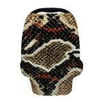 Brown And Black Snakeskin Print Baby Seat Cover