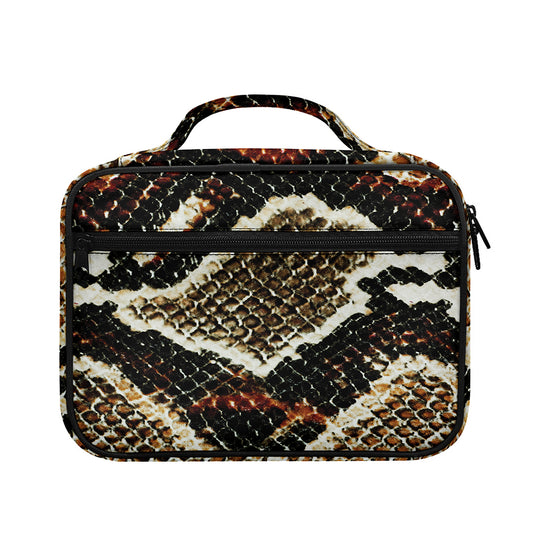 Brown And Black Snakeskin Print Briefcase Bible Bag