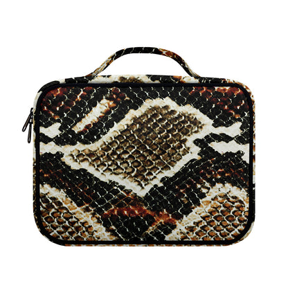 Brown And Black Snakeskin Print Briefcase Bible Bag