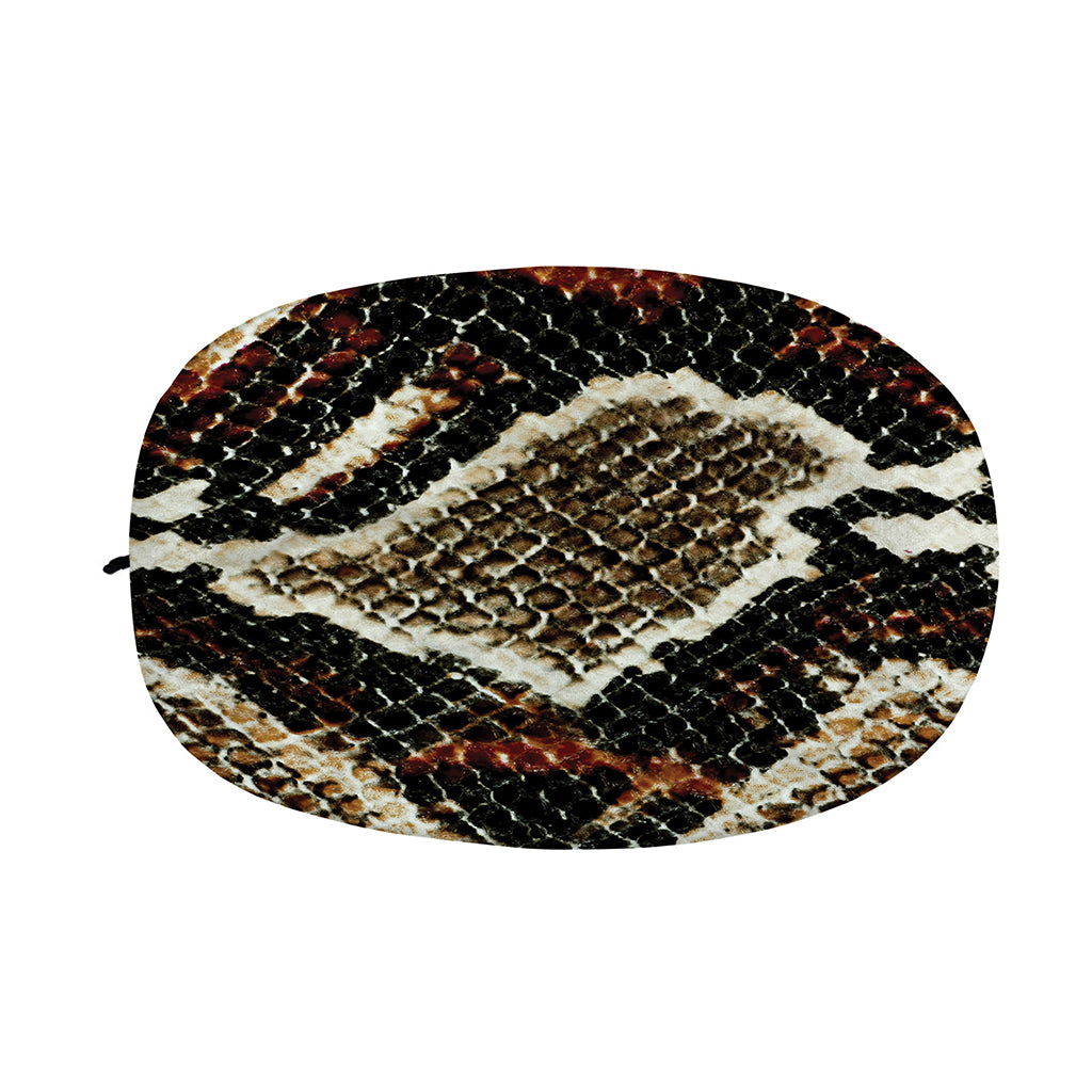 Brown And Black Snakeskin Print Car Side Mirror Covers