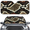 Brown And Black Snakeskin Print Car Windshield Sun Shade