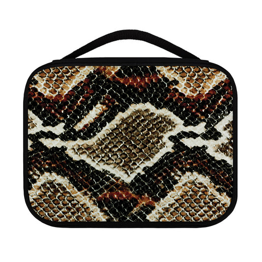 Brown And Black Snakeskin Print Classic Bible Case