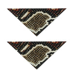 Brown And Black Snakeskin Print Dog Bandana
