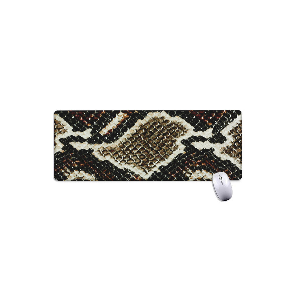 Brown And Black Snakeskin Print Extended Mouse Pad
