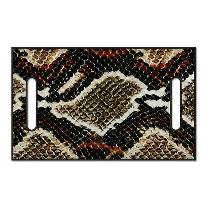 Brown And Black Snakeskin Print Golf Cart Seat Cover