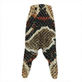 Brown And Black Snakeskin Print Hammer Pants