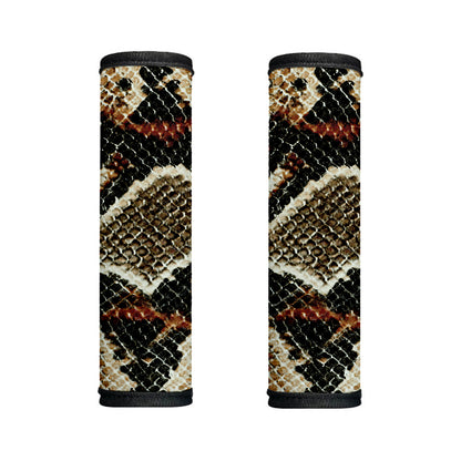 Brown And Black Snakeskin Print Handle Covers