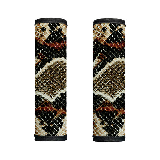Brown And Black Snakeskin Print Handle Covers