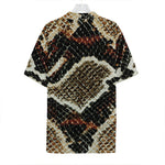 Brown And Black Snakeskin Print Hawaiian Shirt