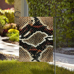 Brown And Black Snakeskin Print House Flag