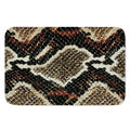 Brown And Black Snakeskin Print Indoor Door Mat