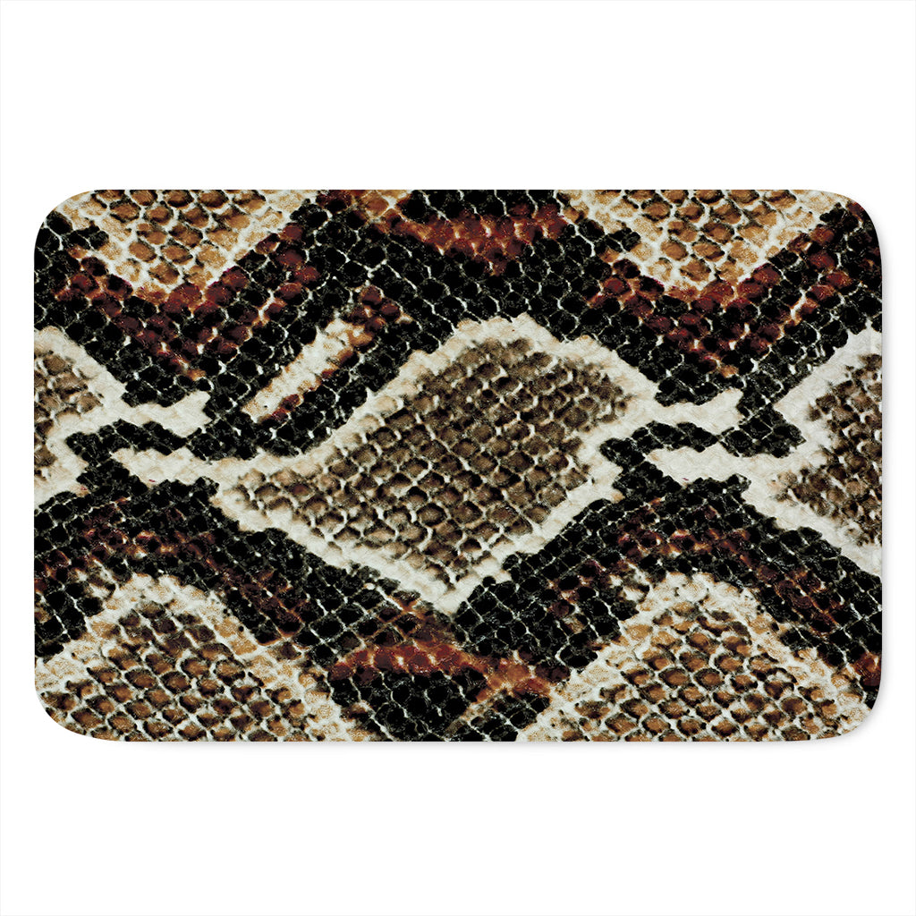 Brown And Black Snakeskin Print Indoor Door Mat