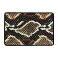 Brown And Black Snakeskin Print Kitchen Mat