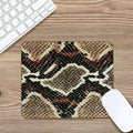 Brown And Black Snakeskin Print Mouse Pad