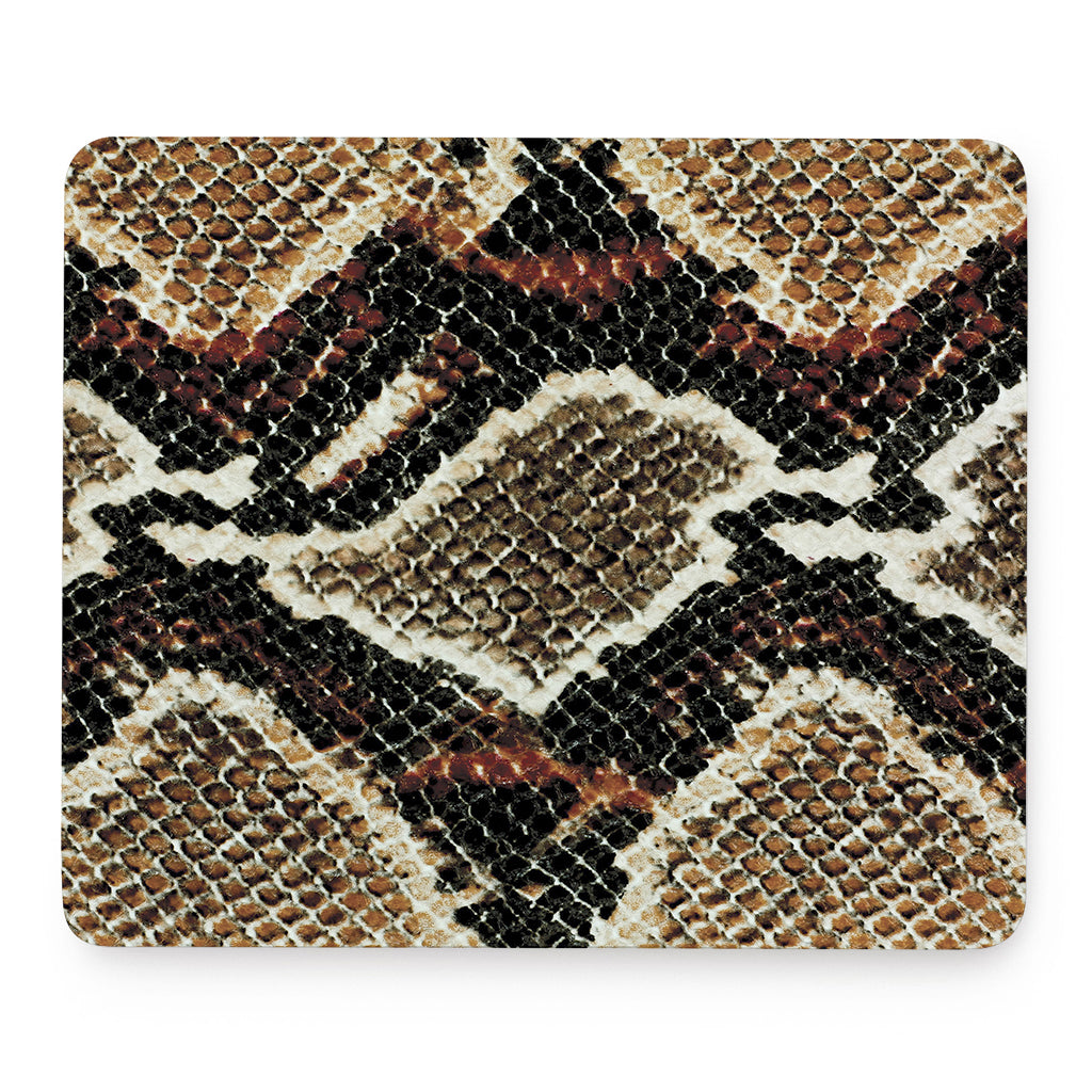 Brown And Black Snakeskin Print Mouse Pad