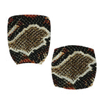 Brown And Black Snakeskin Print Office Chair Cover