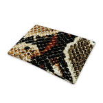 Brown And Black Snakeskin Print Pet Cooling Mat Cover