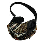 Brown And Black Snakeskin Print Pet Sling Carrier