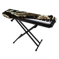 Brown And Black Snakeskin Print Piano Keyboard Cover