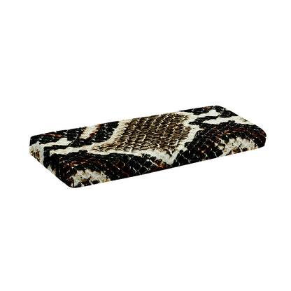 Brown And Black Snakeskin Print Piano Keyboard Cover