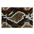 Brown And Black Snakeskin Print Placemat