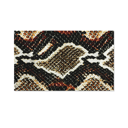 Brown And Black Snakeskin Print Polyester Flag