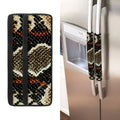 Brown And Black Snakeskin Print Refrigerator Handle Covers