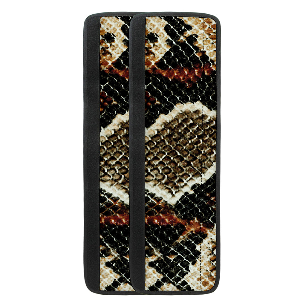 Brown And Black Snakeskin Print Refrigerator Handle Covers